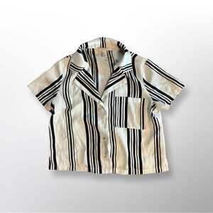 Forever 21 Contemporary Boxy Striped Blouse – Size Small